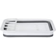 thumbnail image 2 of Escurreplatos plegable gris/blanco - escurridor de platos, escurreplatos para platos y cubiertos, polipropileno, blanco, 2 of 7