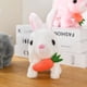 thumbnail image 4 of Conejo blanco eléctrico de peluche, simulación de mascota, conejo rábano, puede correr y llamar a los niños, casa de juego, juguete para niñas., 4 of 6