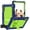 Navy/Green, variant on Kebiory for KADYBE D106 Tablet Case,for MEIZE D106 Tablet Case,Shockproof Kids Rugged Case with Shoulder Strap for KADYBE D106/MEIZE D106/VOZIZOV D106/FEONAL Android 14 10inch Tablet(Black)