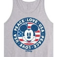 thumbnail image 2 of Disney - Americana - Mickey Peace Love Usa - Men's Jersey Tank Top, 2 of 4