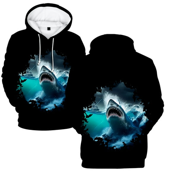 The Meg 2: The Trench 3D Print Women Men Hoodies Sweatshirts Long Sleeve Fashion Casual Printed Movie