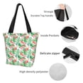 thumbnail image 4 of Balery Flamingo And Monstera Bolsa de Hombro con Diseño, Bolsa Grande y Duradera, Bolsa Versátil para Compras, 4 of 6