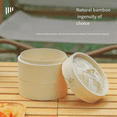 thumbnail image 6 of Bamboo Wood Steamer Outdoor Camping Bowl Cup Steamer for Home Kitchen for Picnic BBQ Size M, 6 of 8