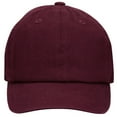 thumbnail image 3 of Kids Boy Girl Baseball Cap Hat Soft Cotton Lightweight Adjustable Size for 6-9 Years Burgundy, 3 of 5