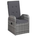 thumbnail image 3 of vidaXL 5 Piece Garden Dining Set Grey, 3 of 12