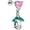 Pink, variant on Body Candy Cartilage Earring 16G Womens 316L Steel Heart Flower Dangle Mens Straight Barbell Helix Stud 1/4"