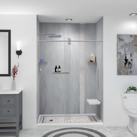 Transolid K-SS17-SSC-BS Shower Shelf Kit – 17-in Shower Shelf and 2 Corner shelves Brushed Stainless Transolid K-SS17-SSC-BS Shower Shelf Kit – 17-in Shower Shelf and 2 Corner shelves Brushed Stainless