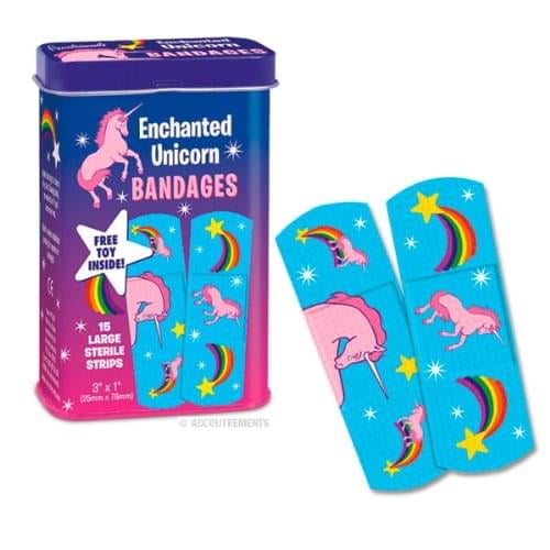 Accoutrements Enchanted Unicorn Box Of 15 Latex Free Bandage Walmart Com Walmart Com
