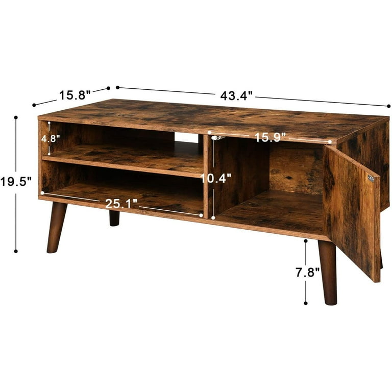 Vasagle retro tv stand tv console deals for tvs up to 43 inches
