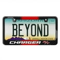 thumbnail image 2 of iPick Image for Dodge Charger R/T Red Racing Stripe Black Real Carbon Fiber License Plate Frame, Official Licensed, 2 of 7