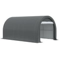 thumbnail image 3 of Newboti 10' x 16' Carport, Heavy Duty Portable Garage Storage Tent with Large Zippered Door, Anti-UV PE Canopy Cover for Car, Truck, Boat, Motorcycle, Bike, Garden Tools, Outdoor Work, Gray 6529870175, 3 of 10