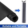 thumbnail image 2 of LAICAIW Large Gaming Mouse Pad with Durable Stitched Edges, Non-Slip Rubber Base, Big Computer Keyboard Mouse Mat Desk Pad for Home Office Gaming Work, 30cm x80cm x0.3cm, Black, 2 of 7
