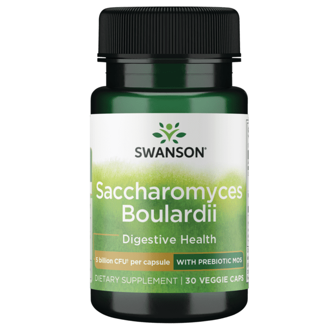 Swanson Saccharomyces Boulardii 5 Billion Cfu 30 Veggie DrCapsules