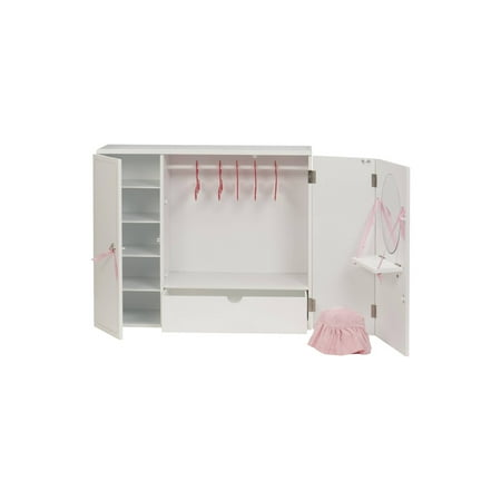Our Generation Dolls Wooden Wardrobe For 18 Doll Walmart Com