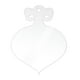 thumbnail image 2 of Ireezec Clear Acrylic Christmas Ornaments Snowflake Pendants with Holes for Holiday Tree Decorations Transparent Plastic Hanging Decor for Festive Party Home Decoration, 2 of 6