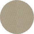 thumbnail image 1 of Ahgly Company Indoor Round Patterned Coffee Brown Area Rugs, 3' Round, 1 of 6