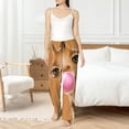 thumbnail image 4 of Fotbe Funny Giraffe Blowing Bubble Pantalones de Pijama para Mujer, Pantalones de Dormir, Pantalones Pj con Cordón y Bolsillos-XX-Large, 4 of 6