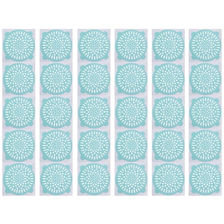 

30pcs Disposable Drain Hole Filtering Sticker Toilet Anti-blocking Stickers