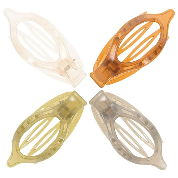 LOLIPPYY Set of 4 Acrylic Hair Clips for Women, Perfect Hair Clasps for Styling and Wedding Ceremonies