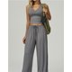 thumbnail image 4 of Chaleco de Yoga for mujer, ropa interior deportiva ajustada en forma de V for belleza en la espalda, chaleco deportivo for ejercicio de carrera, almohadilla for pechos extraíble, 4 of 5