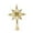 Gold(1pcs), variant on Taqqpue Christmas Tree Topper, Lighted Gold Glittered 8-Point Star Tree Topper, LED Sparkling Tree Toppers Christmas Decorations, Xmas Treetop Star Decor