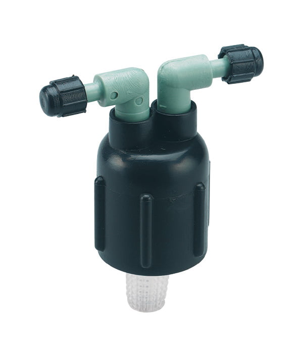 Orbit Dual Port Drip Water Manifold for 1/4 Dripper Tubing 66030 DripLine