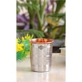thumbnail image 2 of Indian Art Villa Handmade Steel Copper Luxury Drinking Glasses, Silver & Brown Finish, Drinkware – 8.5 oz Each, Set of 4 Pcs, 2 of 4