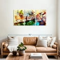 thumbnail image 2 of Elephant Stock Memories Of Venice Wall Art - Horizontal Multi Panel Canvas - Living Room Wall Decor - Places Multi Panel - Yellow And Brown Decor - 56" x 27", 2 of 4