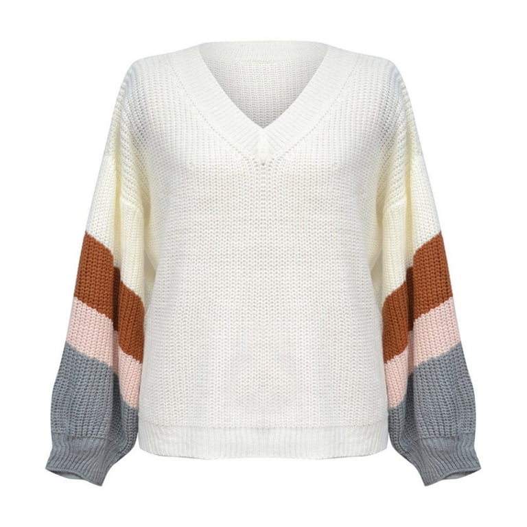 Color Block Off the Shoulder Oversized Chunky Cable Knit Pullover Sweater selling