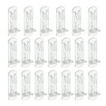 thumbnail image 1 of Uxcell 3/4 pulgadas Soportes de estante de bloqueo 20Pcs Pines de estante de gabinete de plástico claros 7.9mm Diámetro, 1 of 7