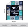 thumbnail image 5 of Fathers Day Grandson Blanket Gifts, Grandson Gifts from Grandma/Nana, Best Christmas Birthday Gifts for Grandson, Grandson Gifts from Grandparents, Graduation Gift for Grandson Blanket 50"x60", 5 of 6