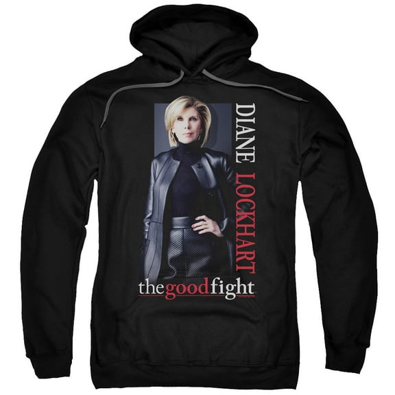 The Good Fight Diane Adult Pullover Hoodie Sweatshirt Black