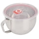 thumbnail image 1 of Cuenco de fideos con tapa con asa, cuenco de fideos portátil de acero inoxidable de 1300 ml, cuenco inoxidable elaborado con cuidado, 1 of 8