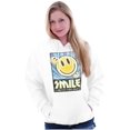 thumbnail image 4 of Retro Smile World Tour Positive Vibes Hoodie Sweatshirt Women Men Brisco Brands S, 4 of 6