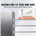 thumbnail image 6 of KFFKFF 121 Pack Protector Sleeves T316 Stainless Steel for 1/8" Wire Rope Cable, 6 of 9