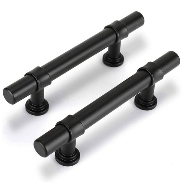 10Pack Black Handles Pulls Matte Black Drawer Pulls