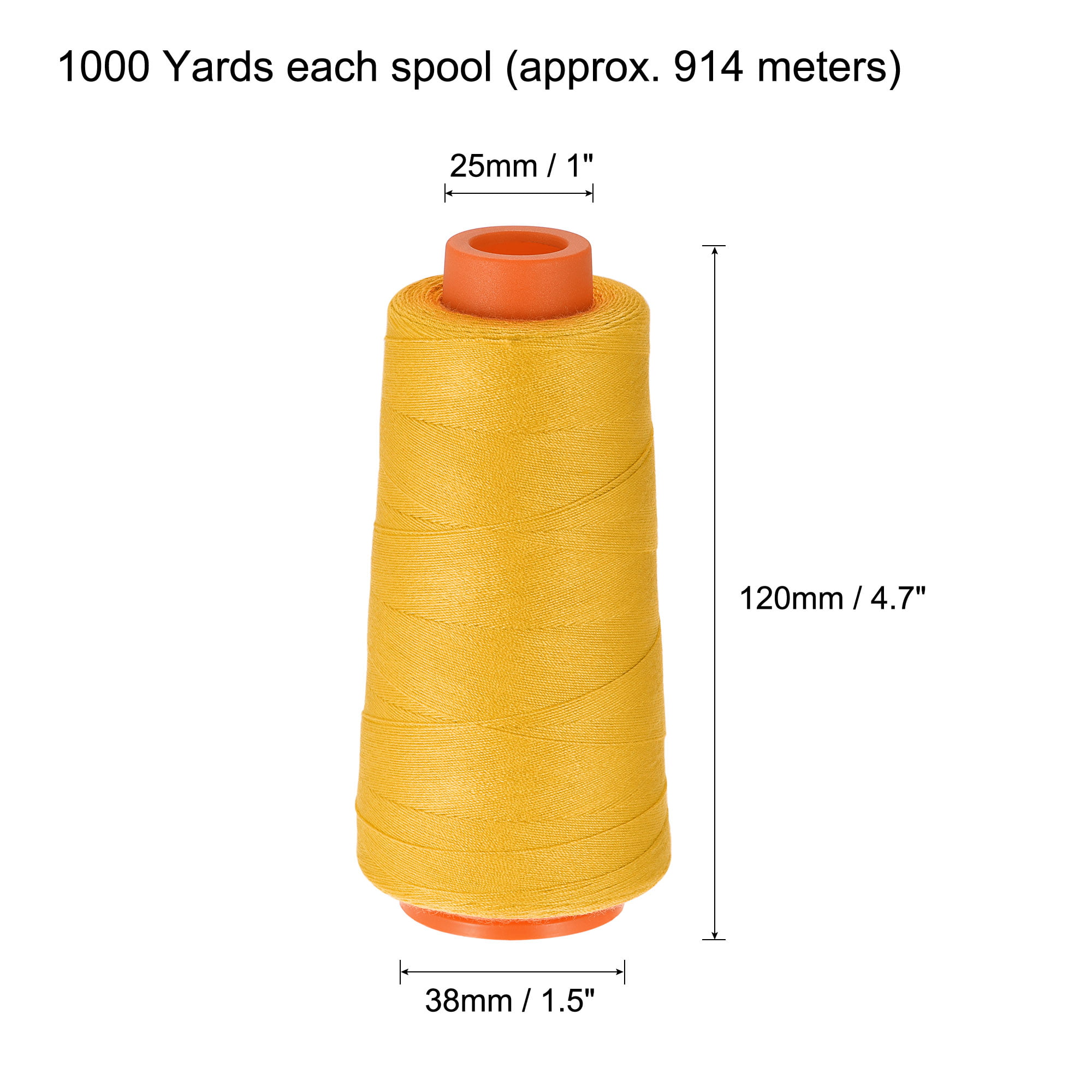 strong sewing thread and needle pack orange 10 metres 