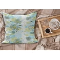 thumbnail image 2 of Turquoise Fluffy Throw Pillow Cushion Cover, Chamomiles Flower Blossom Wildflower Blooms Summer Illustration, Decorative Square Accent Pillow Case, 20" x 20", Pale Green Dark Green, by Ambesonne, 2 of 5