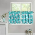 thumbnail image 2 of Dog Paw Bone Window Treatment 36 inches Kitchen Tiers Curtains Cute Half Curtains Kitchen Rod Pocket, 2 of 6