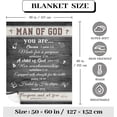 thumbnail image 6 of Christian Gifts for Men, Catholic Gifts Blanket 60"x50", Religious Gifts for Men, Inspirational/Baptism Gifts for Men, Mens Christian Gift, Gifts for Christian Men, Bible/Spiritual Gift for Men, 6 of 6