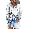 thumbnail image 1 of Loose Hooded Tops Long Sleeve Drawstring Pullover Hoodies for Women Graphic Sweatshirts Comfy Hoodie Cute Tops, 1 of 5