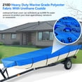 thumbnail image 5 of Boat Cover Waterproof Trailerable Heavy Duty Blue Fit for Jon Boat 14Ft Long and Beam Width Up to 70Inch, 5 of 9