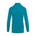 thumbnail image 5 of ACTIVE UNIFORMS Women's Long Sleeve Turtle-Neck T-Shirt Under Scrub (Teal, Large), 5 of 5