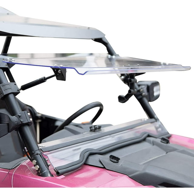 A & UTV PRO Résistant aux Rayures 3-en-1 RZR Pare-Brise Ajustable pour 2014-2018 Polaris RZR 900/4 900 S1000 XP1000