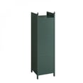 thumbnail image 5 of Modern Three-tier Glass Door Cabinet with Featuring Four-tier Storage, for Entryway Living Room Bathroom Dining Room,Dark green, 5 of 10