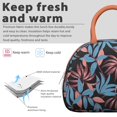 thumbnail image 3 of Palm Leaves Lunch Bag – Hawaiian Jungle Vibe, Insulated Reusable Tote for Beach or Everyday Use, 3 of 4