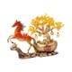 thumbnail image 1 of Figura de caballo, escultura animal, obra de arte, regalo novedoso para amantes, adorno de escritorio Rojo, 1 of 9