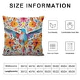 thumbnail image 5 of HENGT  Mexican Design Colorful Pigeons Pheasant Pillowcases Pillows Covers Cases Bedroom Decor Decoration Rectangle Two Sides Printed  Hotel,Cafe,Car,Sofa Throw Pillow Case Cushion Cover, 5 of 5