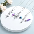 thumbnail image 5 of 3 Pack Cremation Urn Necklace for Ashes for Women Men Heart Lotus Cross Cylinder Cremation Jewelry for Ashes Loved One Memorial Keepsake Pendant, 5 of 5