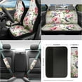 thumbnail image 2 of Jeiento Hummingbird Car Seat Covers Full Set 14 Pcs Car Interior Accessories Set with Seat Belt Pads Flower Universal Steering Wheel Covers Keychain Wrist Holder Fits for SUV Truck, 2 of 6
